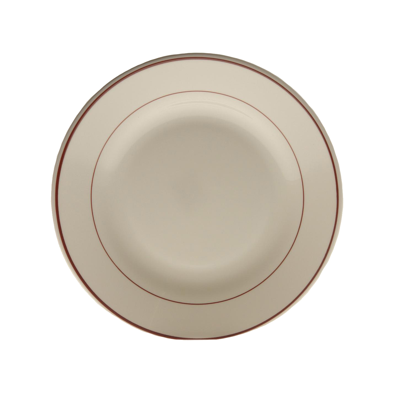 Arcoroc Bord Arcopal Bordeaux 22.5 cm Hardglas Offwhite Rood