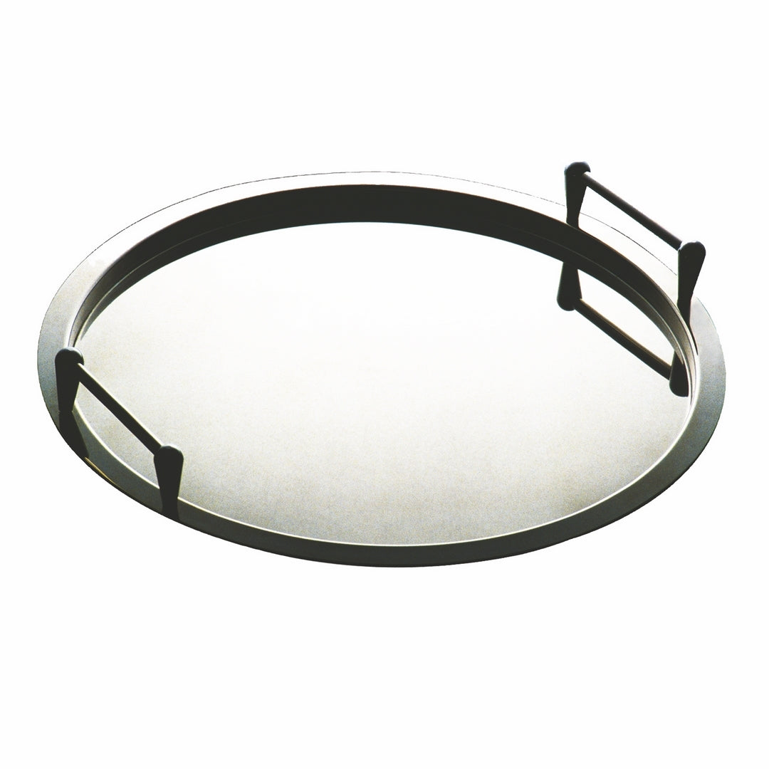 Round Tray With Stackable Handles; D: 13-3/4"