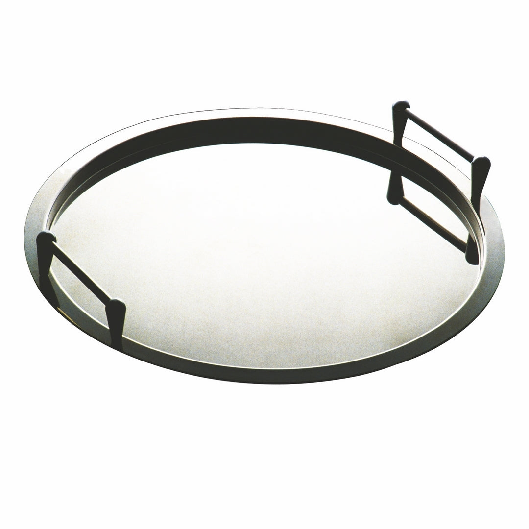 Round Tray With Stackable Handles; D: 15-3/4"