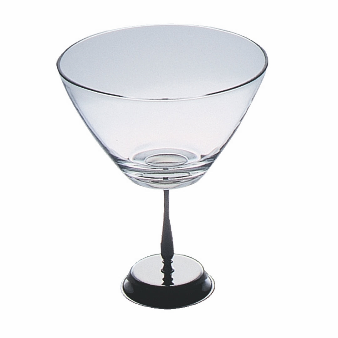 Glass Round Bowl With Base; H: 11-3/8" D: 8-1/2" C: 91-3/8" Oz.