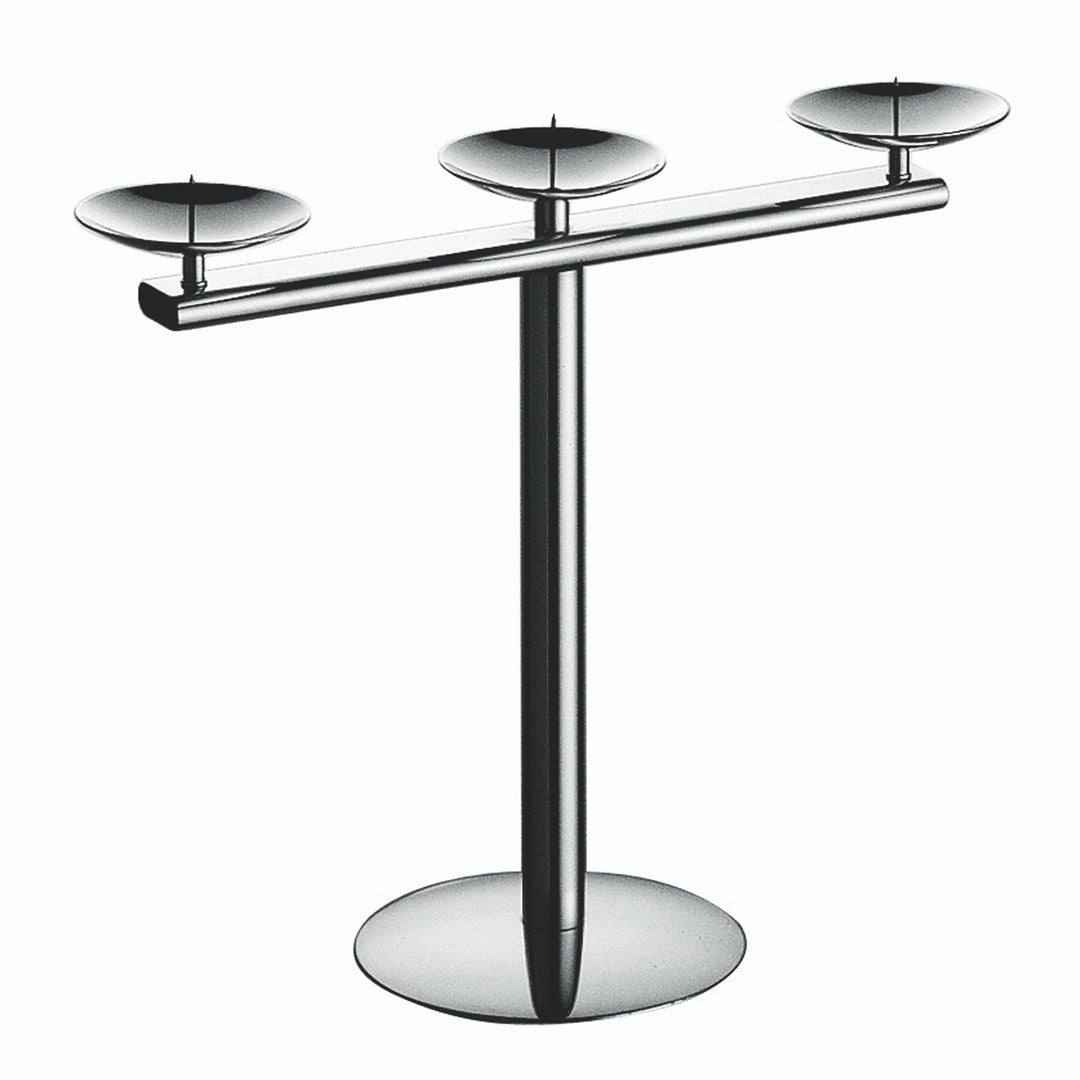 Candle Holder For 3 Candles; H: 9-1/4"