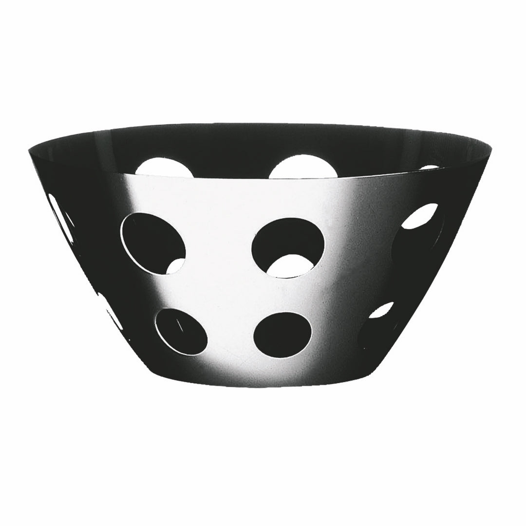 Round Fretworked Basket ; H: 5-1/4" D: 10-1/2" C: 5-1/2 Quarts