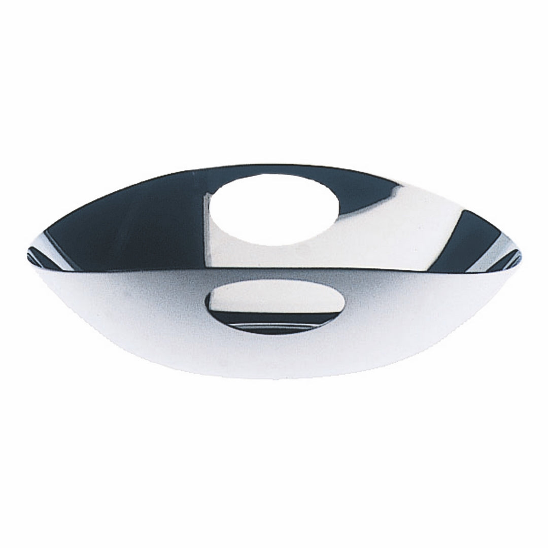 Oval Bowl With Fretworket Handles; L: 8-5/8" W: 7-7/8"