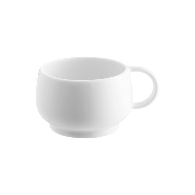 Espresso cup 3 3/8 oz - stackable - White
