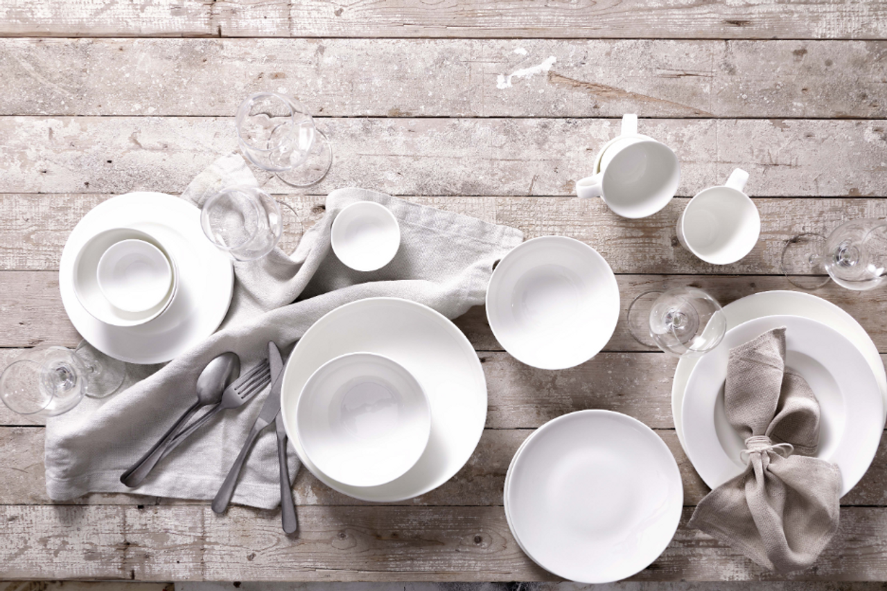 Maastricht Porselein Bowl Blanc De Blancs 23.5 cm 1 liter Offwhite