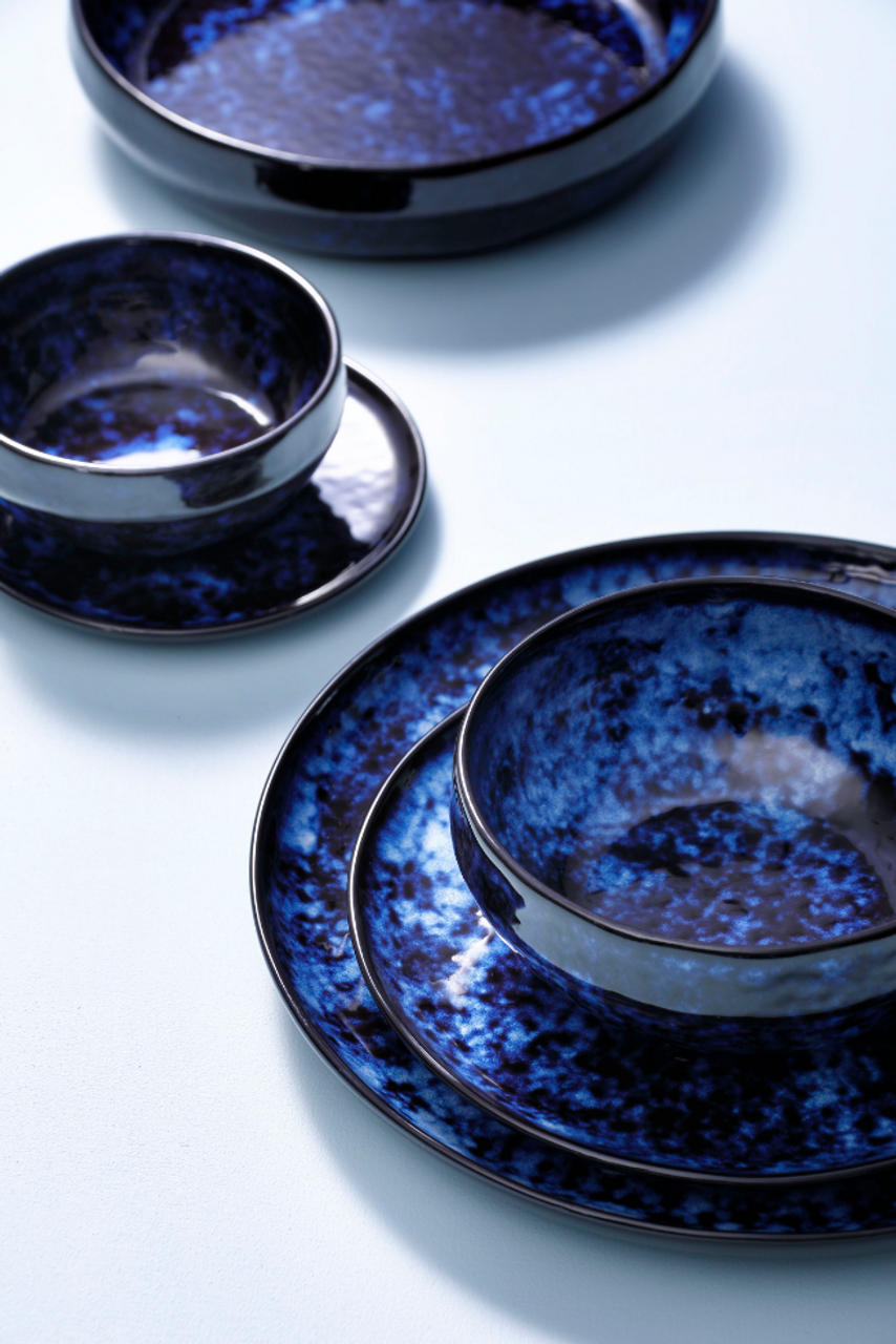 Palmer Bord Bama Blue 15 cm Blauw Stoneware