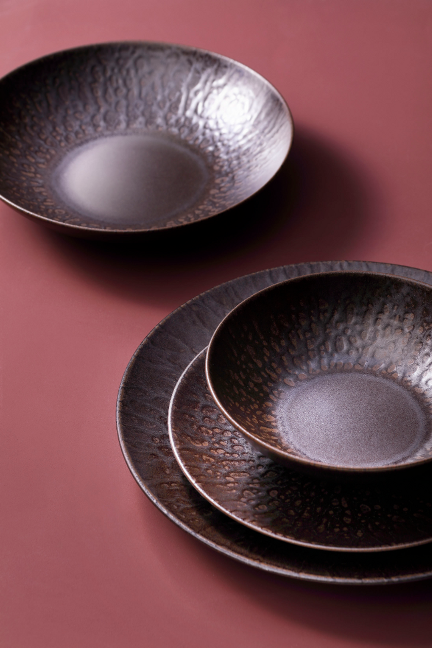 Palmer Bord diep coupe Ruston 22 cm Stoneware Bruin