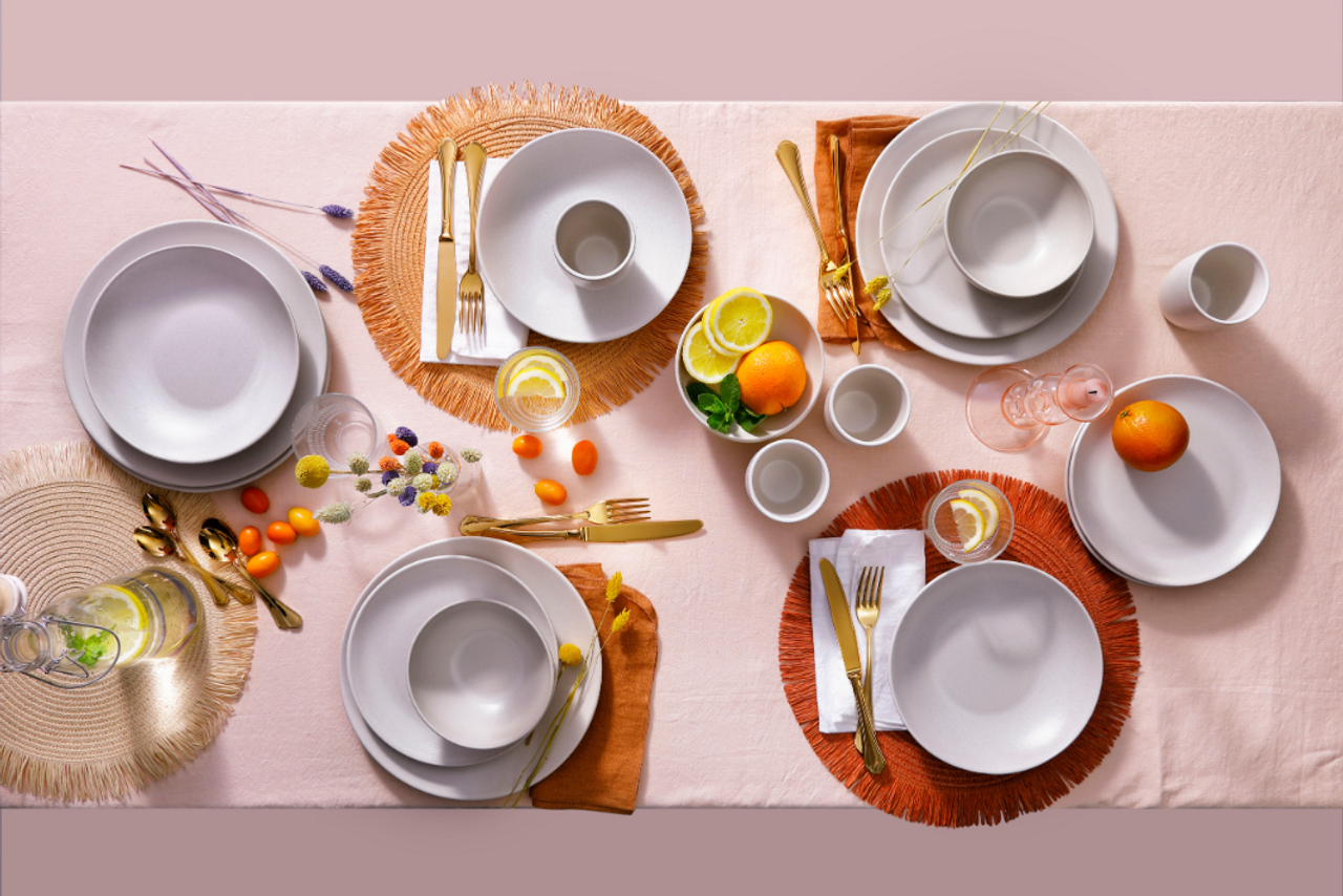 Mammoet Bord diep Spirit 21.5 cm Stoneware Wit