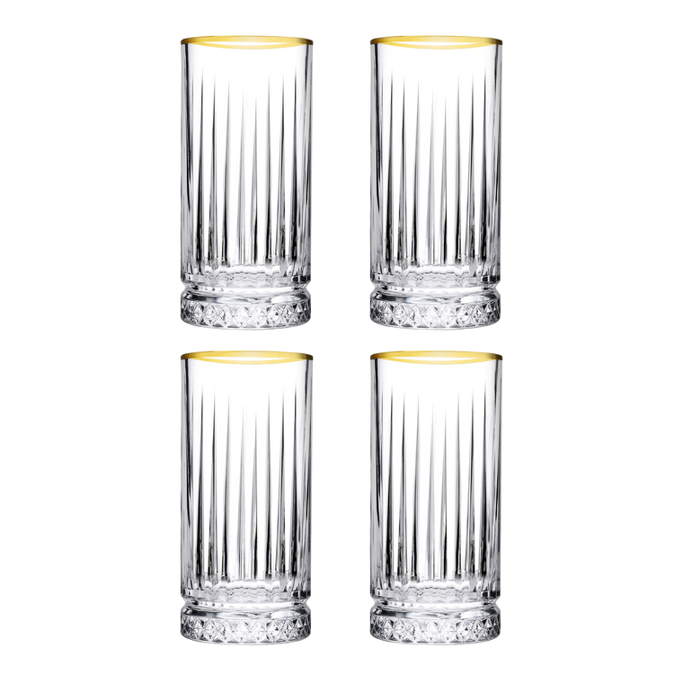 pasabahce-longdrink-elysia-28-cl-transparant-goud-4-stuks_