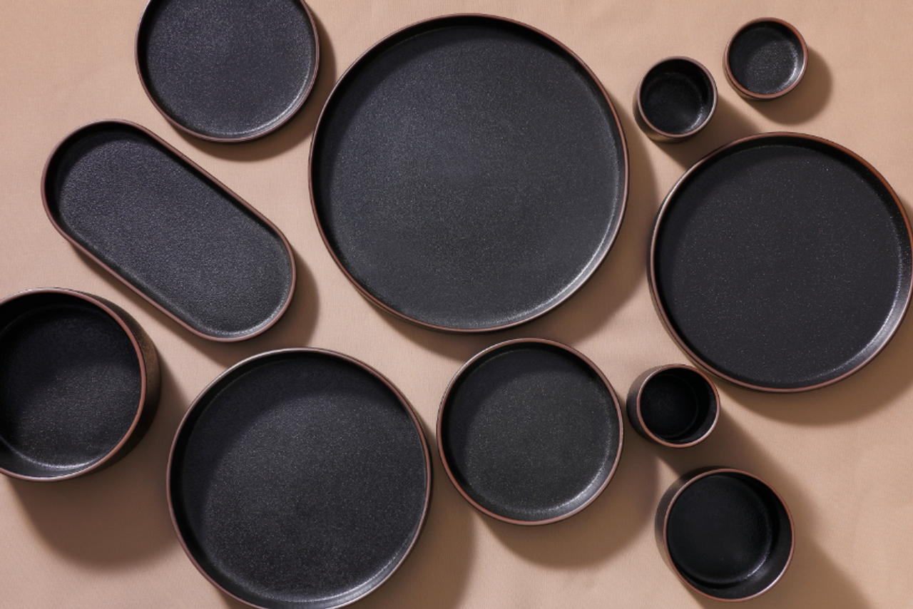 Maastricht Porselein Schaal Hoog Cafe Noir 6.5 cm Zwart