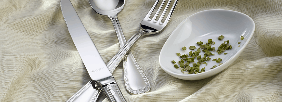 Corby Hall French Leaf Bouillon Spoon | Mirror Finish: K89503