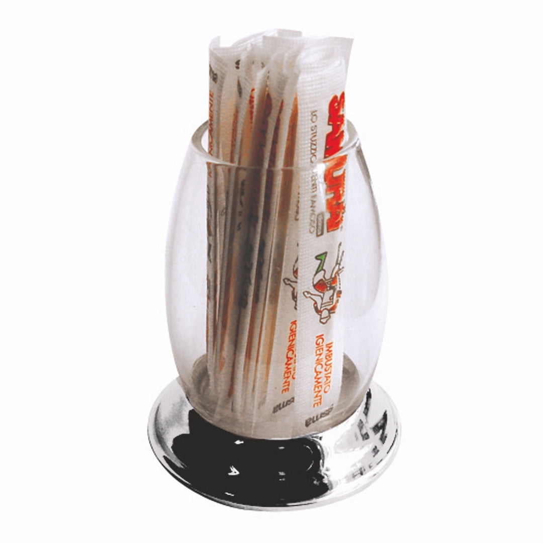 Toothpick Container;  H: 2-3/4", C: 2-3/8 Oz.