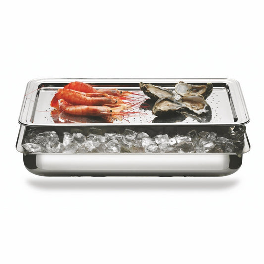 Rectangular Seafood Presentation;  L: 20-3/4" W: 12-2/3"