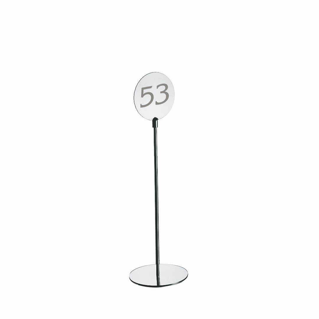 Table Number Stand;  H: 9-1/2" D: 3-1/4"