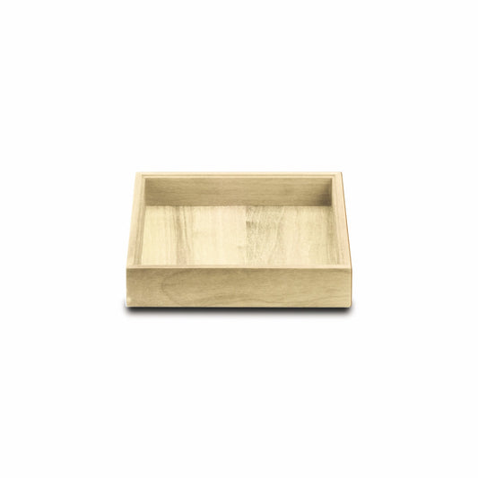 Wenge Wood Finish Square Basket;  L: 7-7/8" W: 7-7/8" Oak