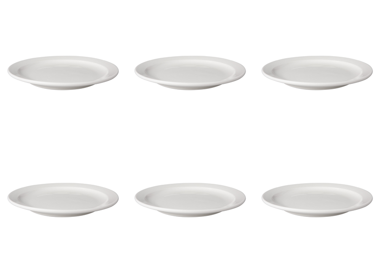 mammoet-bord-smalle-rand-budgetline-21-cm-wit-porselein-6-stuks_