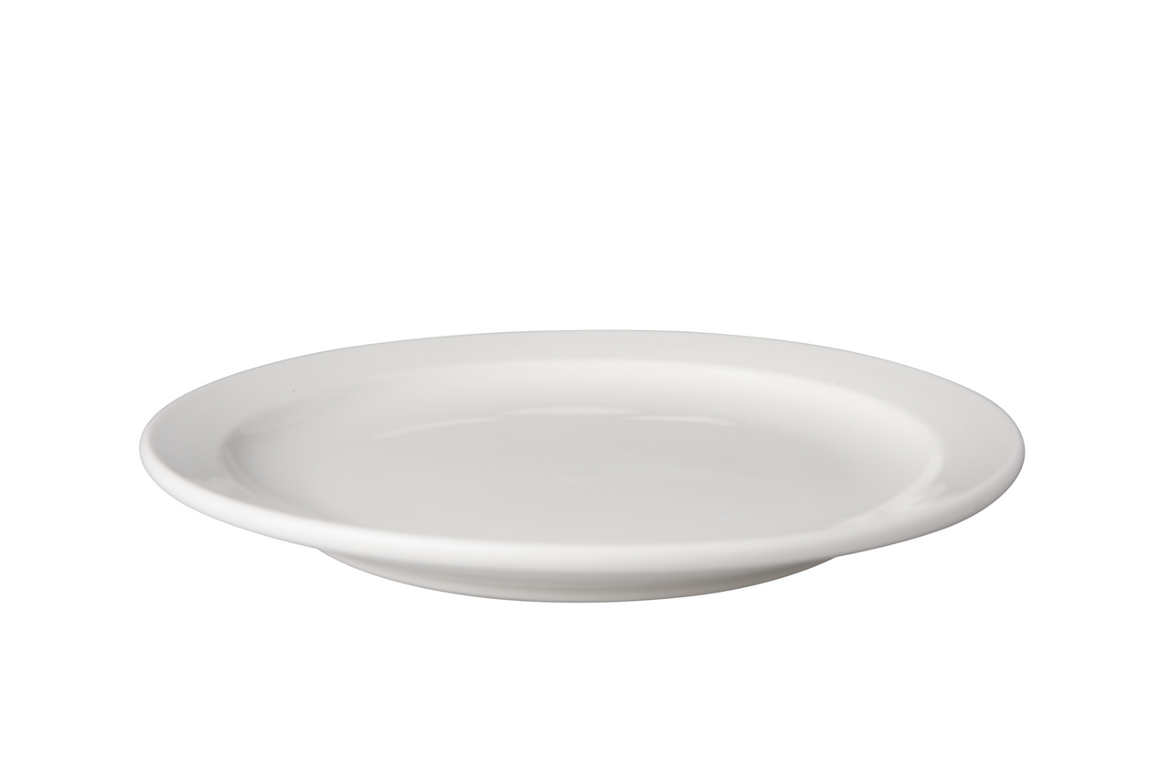 Mammoet plate narrow rim Budgetline 21 cm Porcelain White