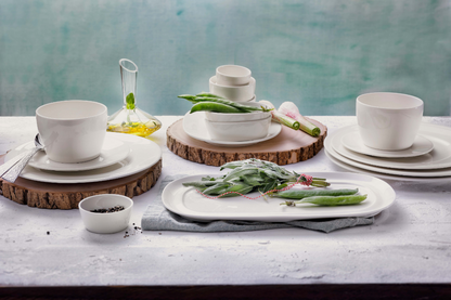 Maastricht Porselein plate Lux 032 25.5 cm Offwhite