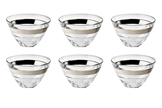 vidivi-schaal-baguette-14-cm-61-cl-transparant-zilver-glas-6-stuks_