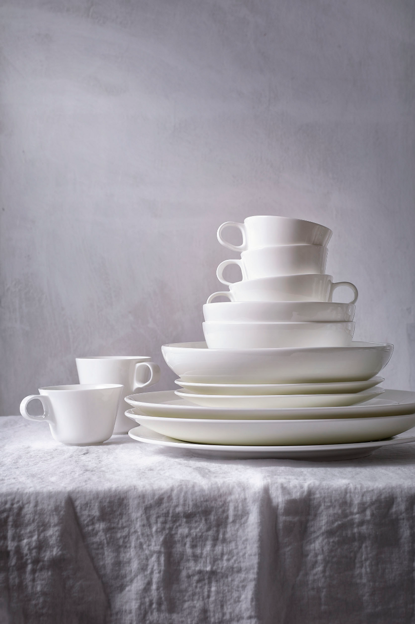 Maastricht Porselein plate Blanc De Blancs 21 cm White