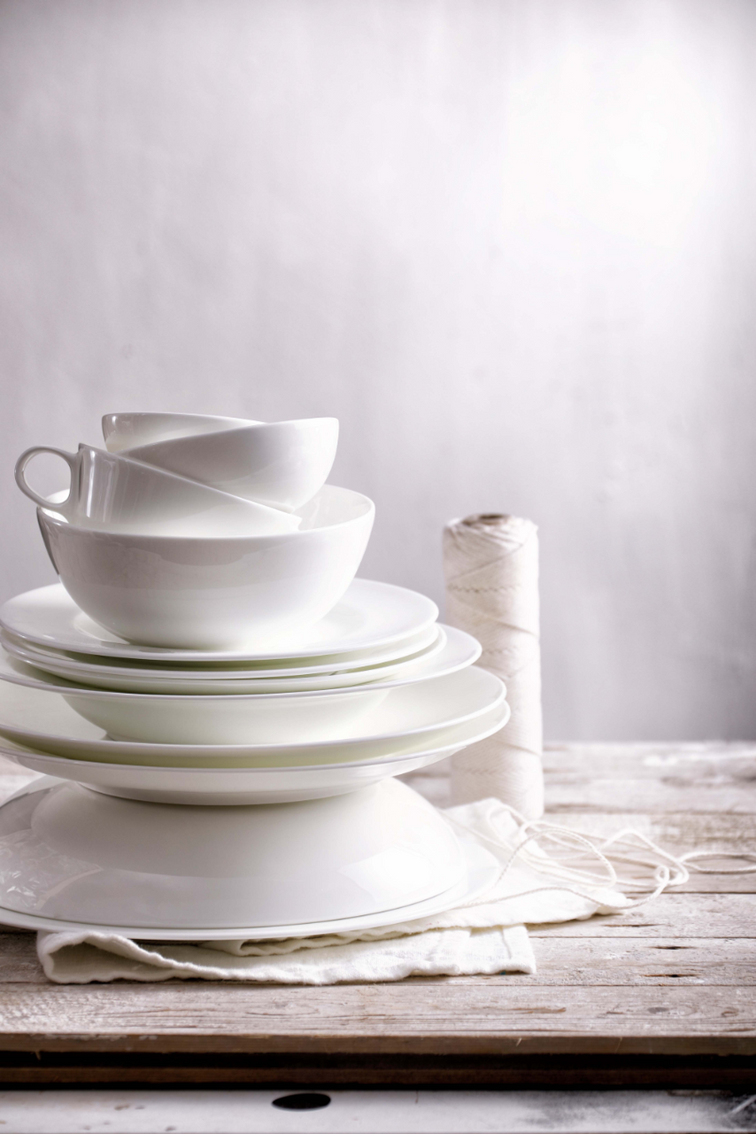 Maastricht Porselein plate Blanc De Blancs 21 cm White