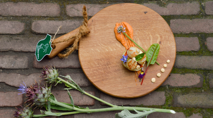 Twents Hout Tapasplank Food Safe 38 x 30 cm Hout Bruin