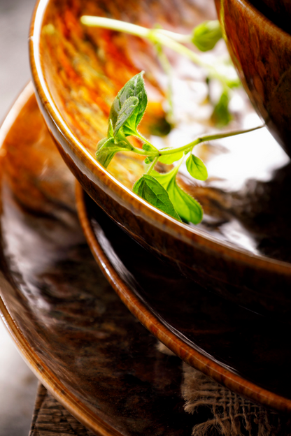 Palmer Bord diep Forest Rustique 21 cm Stoneware Bruin