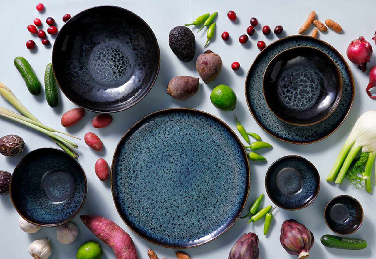 Palmer Bowl Eccentric 15 cm 85 cl Stoneware Blue