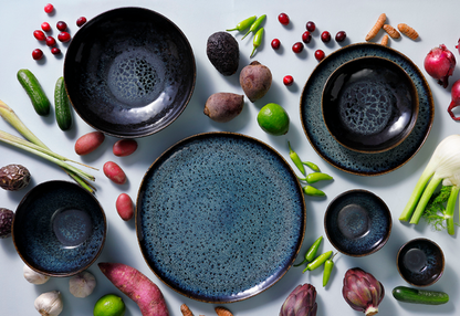 Palmer Schaal Eccentric 16 cm 40 cl Stoneware Blauw