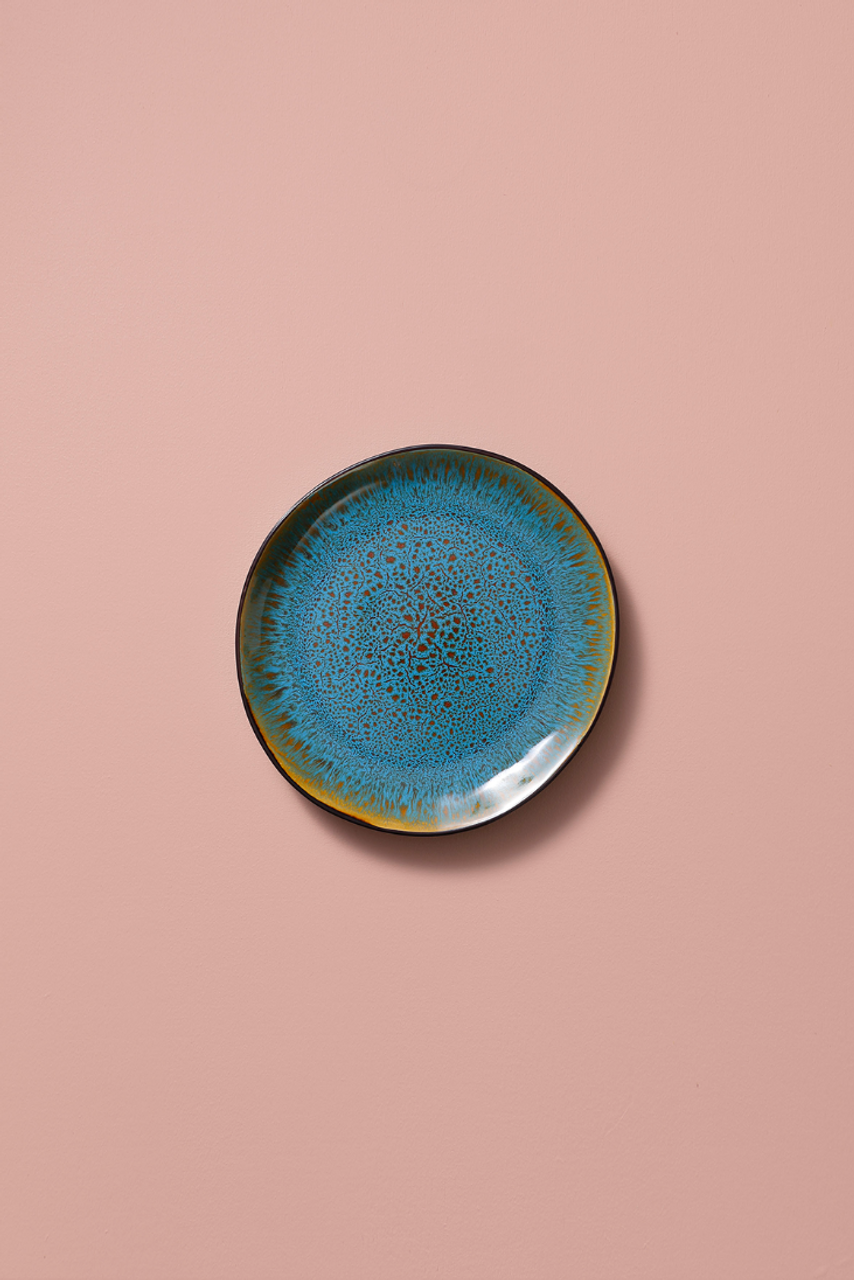 Palmer plate Lotus 20.5 cm Stoneware Turquoise