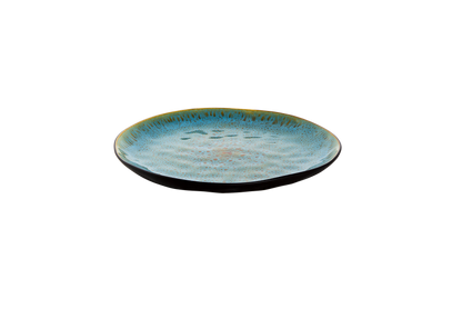 palmer-bord-lotus-27-5-cm-turquoise-zwart-stoneware-1-stuk_