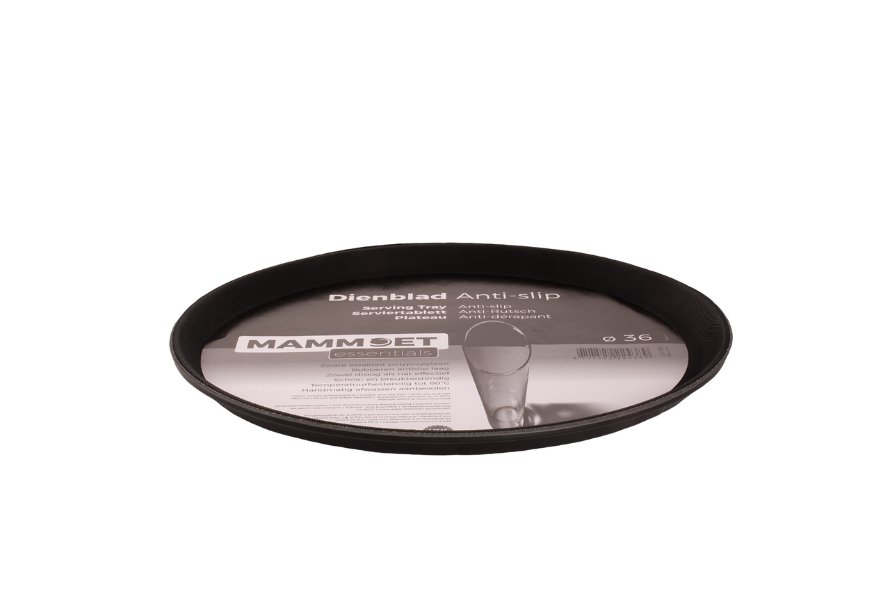 Mammoet Dienblad Easy Anti-slip 36 cm Polypropyleen Zwart