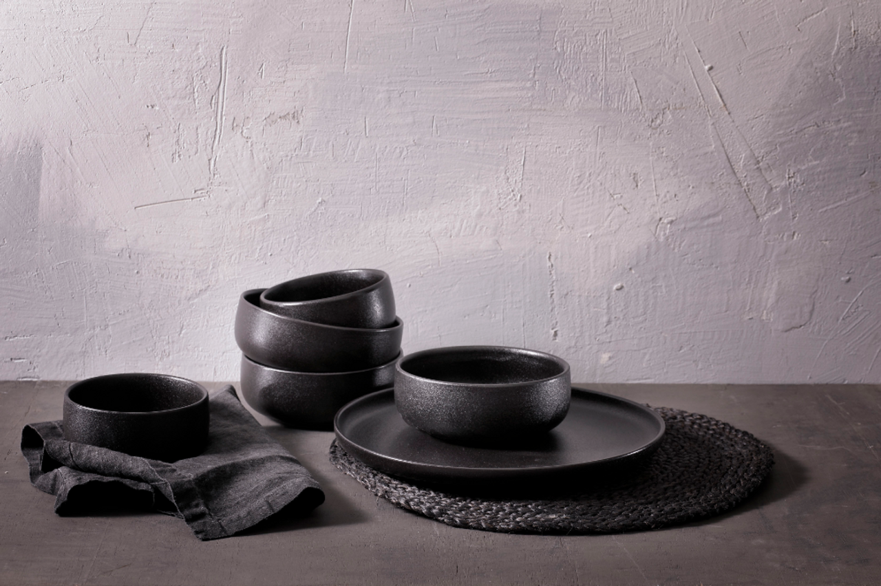 Maastricht Porselein Schaal Universe 14 cm 65 cl Zwart