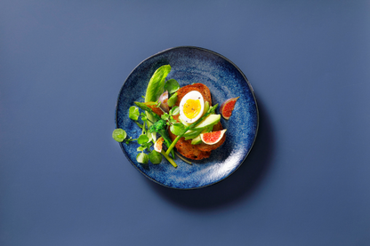 Palmer plate Kiryu 23.5 cm Porcelain Blue