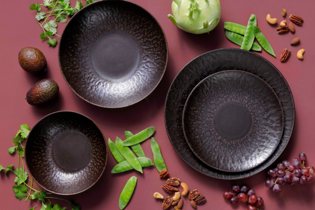 Palmer plate coupe Ruston 21 cm Stoneware Brown