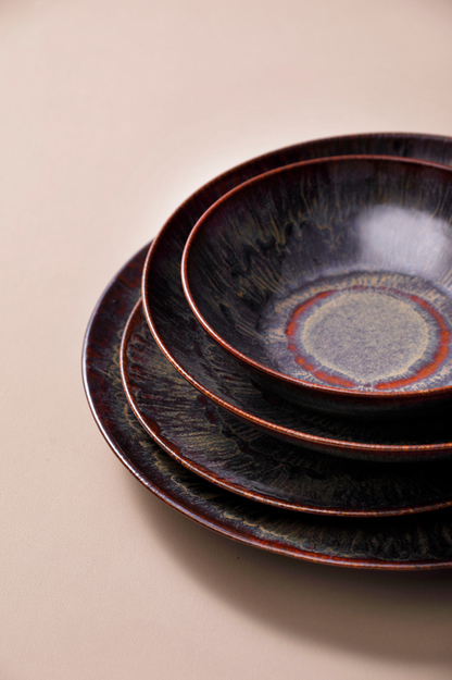 Palmer plate coupe Victory 21 cm Stoneware Brown