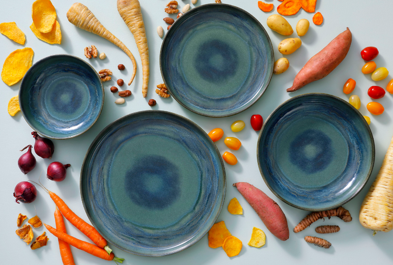 Palmer Bord Miami 28 cm Stoneware Groen