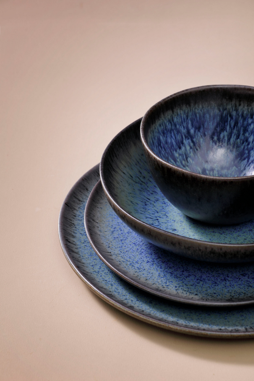Palmer Schaal Tama 15 cm Stoneware Blauw