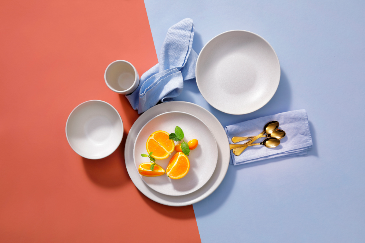 Mammoet Bord diep Spirit 21.5 cm Stoneware Wit