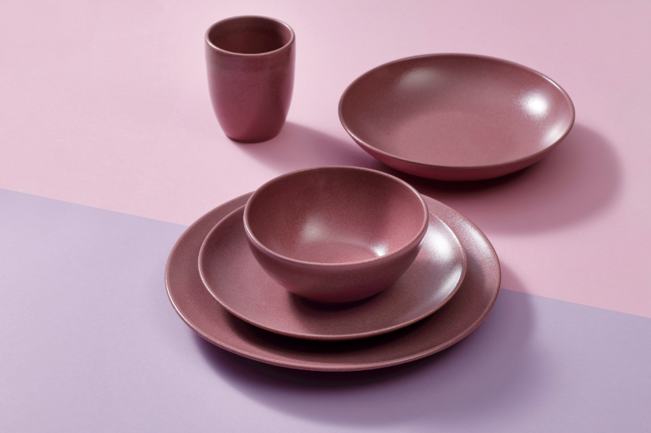 Mammoet Bord diep Spirit 21.5 cm Stoneware Rood