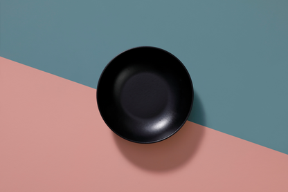 Mammoet Bord diep Moon 21.5 cm Stoneware Zwart