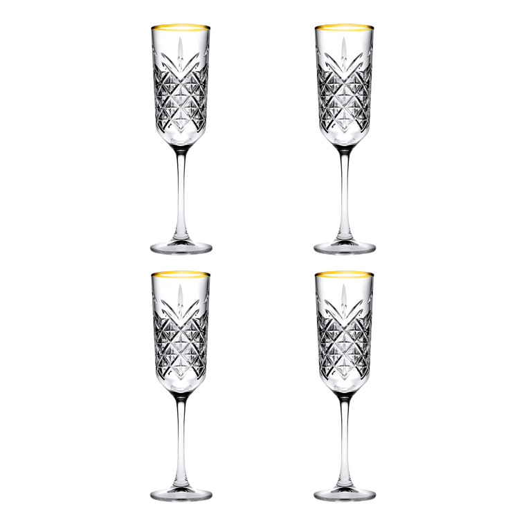 pasabahce-timeless-champagneflute-gouden-rand-17-5-cl-4-stuks_