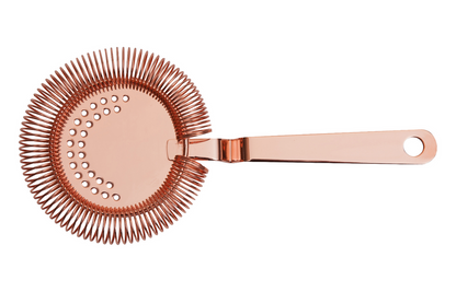 Bar Professional Cocktailstrainer Hawthorn RVS Koper