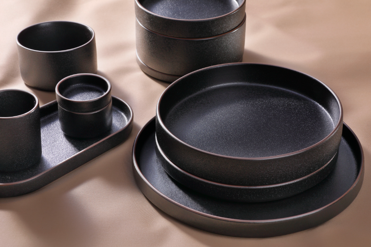 Maastricht Porselein Bowl Cafe Noir 6.5 cm Black