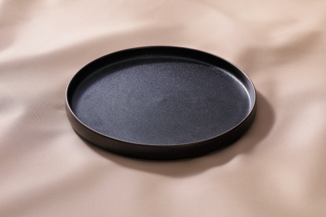 Maastricht Porselein Bord Cafe Noir 26 cm Zwart