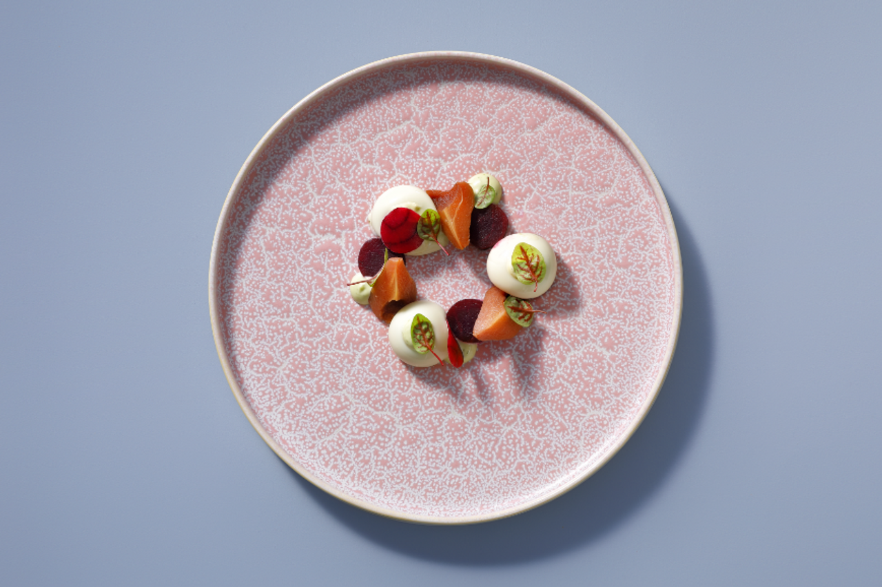 Palmer plate Coco 19 cm Porcelain Pink