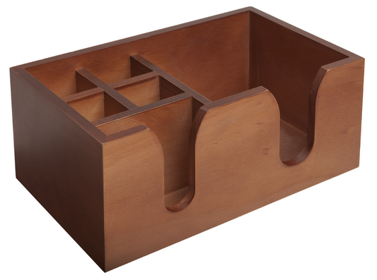 bar-professional-table-organizer-caddy-26-x-15-5-x-11-cm-hout-6-vaks_